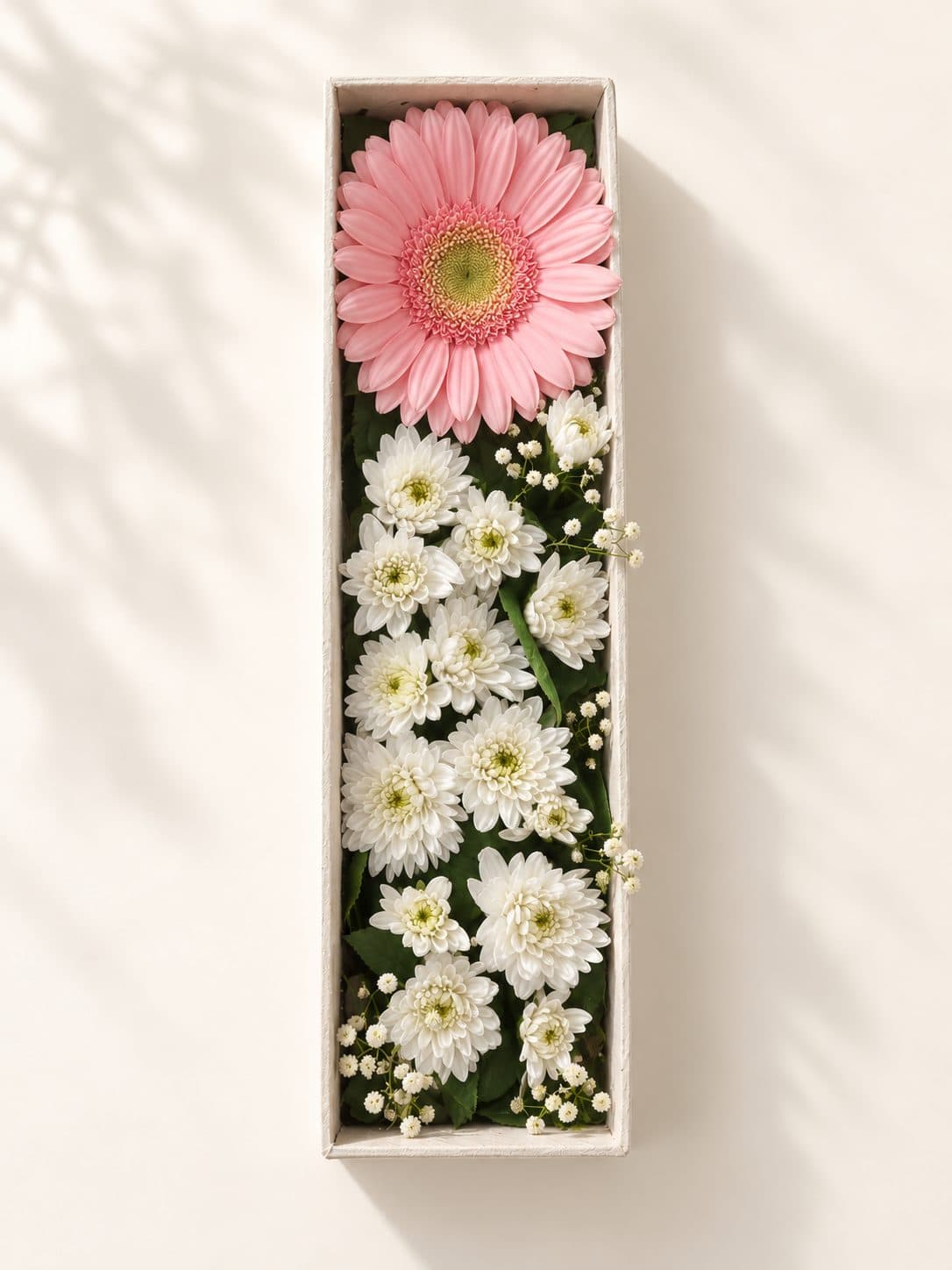Garden Drawer with a pink gerbera